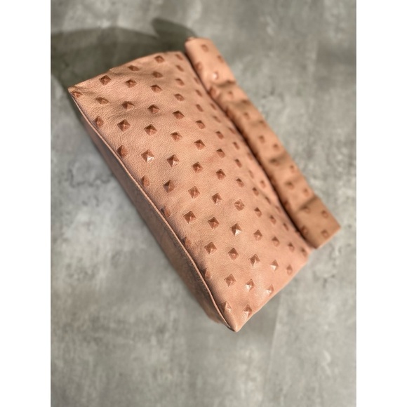 Marie Turnor Pyramid Stud lunch Bag Clutch Rose - Picture 1 of 10